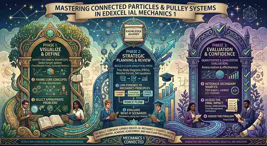Mastering Connected Particles and Pulley Systems in Edexcel IAL Mechanics 1