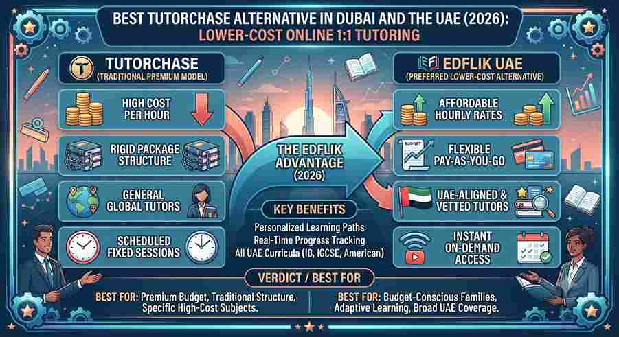 Best TutorChase Alternative in Dubai and the UAE (2026): Lower-Cost Online 1:1 Tutoring
