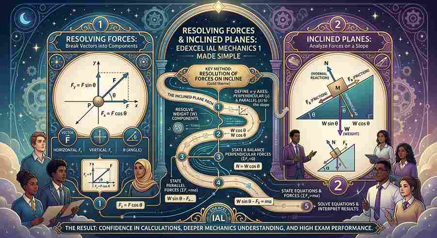 Resolving Forces and Inclined Planes: Edexcel IAL Mechanics 1 Made Simple