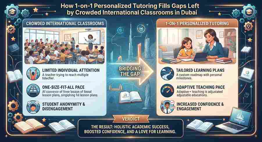 How 1-on-1 Personalized Tutoring Fills Gaps Left by Crowded International Classrooms in Dubai