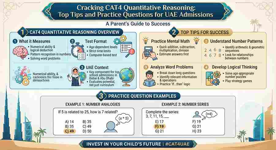 Cracking CAT4 Quantitative Reasoning: Top Tips and Practice Questions for UAE Admissions