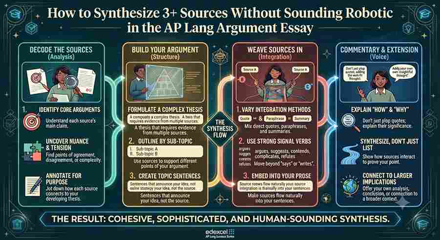 How to Synthesize 3+ Sources Without Sounding Robotic in the AP Lang Argument Essay