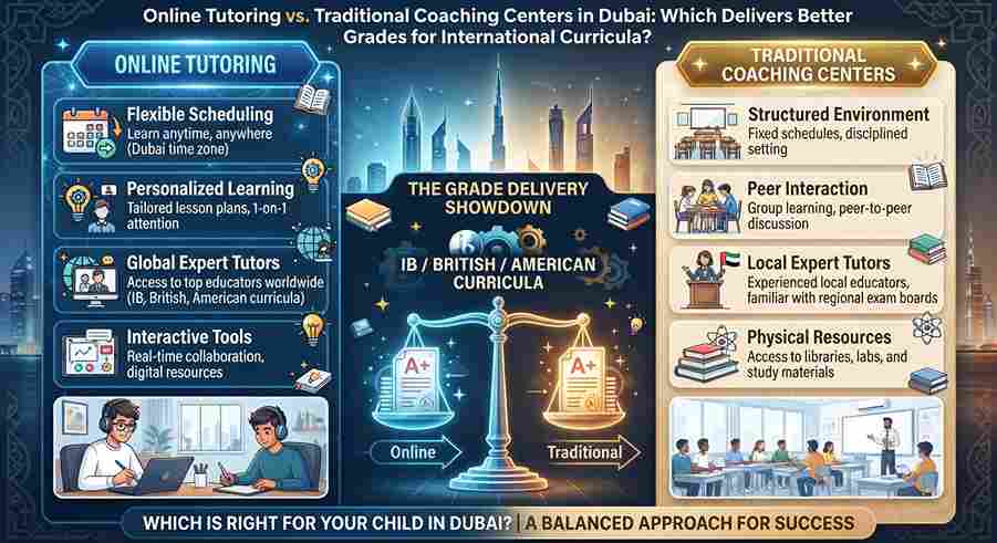 Online Tutoring vs. Traditional Coaching Centers in Dubai: Which Delivers Better Grades for International Curricula?