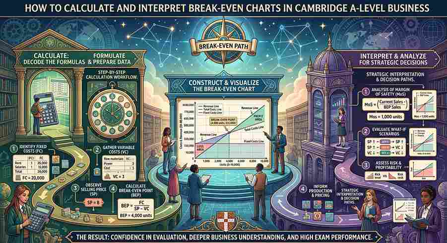 How to Calculate and Interpret Break-Even Charts in Cambridge A-Level Business