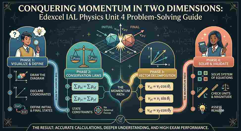 Conquering Momentum in Two Dimensions: Edexcel IAL Physics Unit 4 Problem-Solving Guide