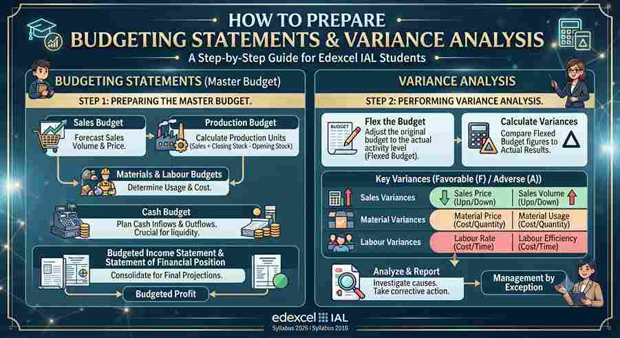 How to Prepare Budgeting Statements and Variance Analysis for Edexcel IAL Accounting