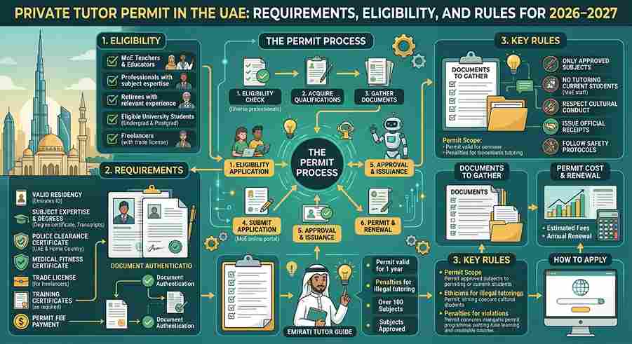 Private Tutor Permit in the UAE: Requirements, Eligibility, and Rules for 2026–2027