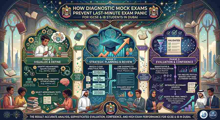 How Diagnostic Mock Exams Prevent Last-Minute Exam Panic for IGCSE and IB Students in Dubai
