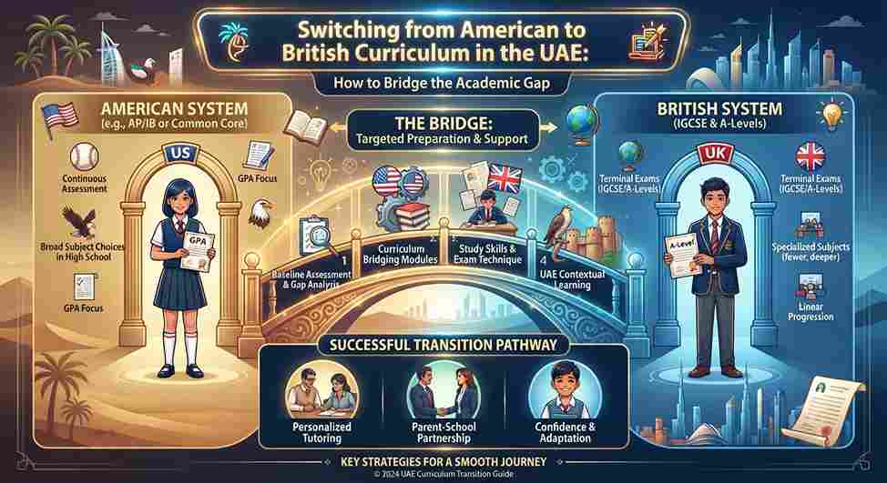 Switching from American to British Curriculum in the UAE: How to Bridge the Academic Gap