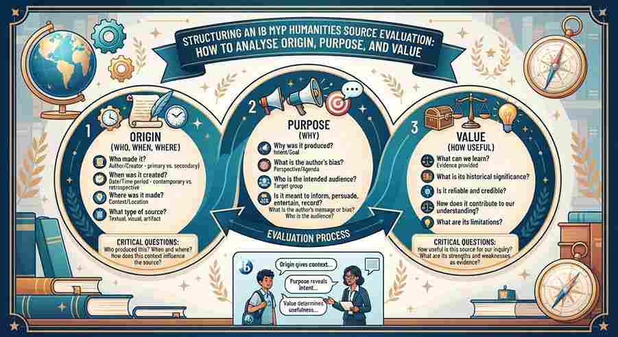 Structuring an IB MYP Humanities Source Evaluation: How to Analyse Origin, Purpose, and Value