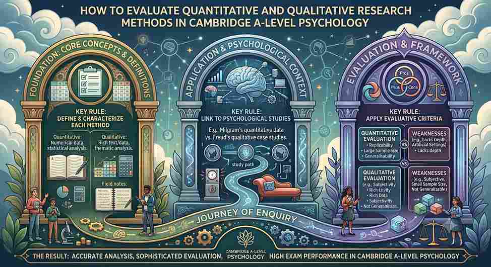 How to Evaluate Quantitative and Qualitative Research Methods in Cambridge A-Level Psychology