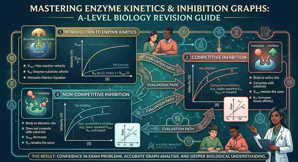 Mastering Enzyme Kinetics and Inhibition Graphs: A-Level Biology Revision Guide