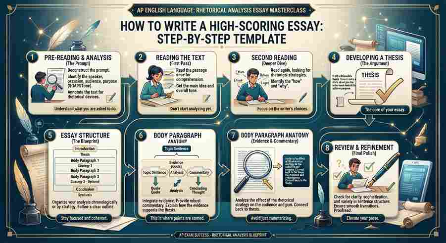 How to Write a High-Scoring AP English Language Rhetorical Analysis Essay: Step-by-Step Template