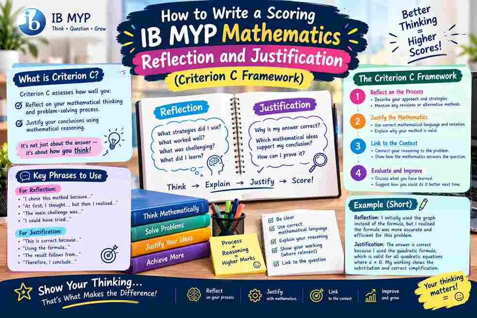How to Write a Scoring IB MYP Mathematics Reflection and Justification (Criterion C Framework)