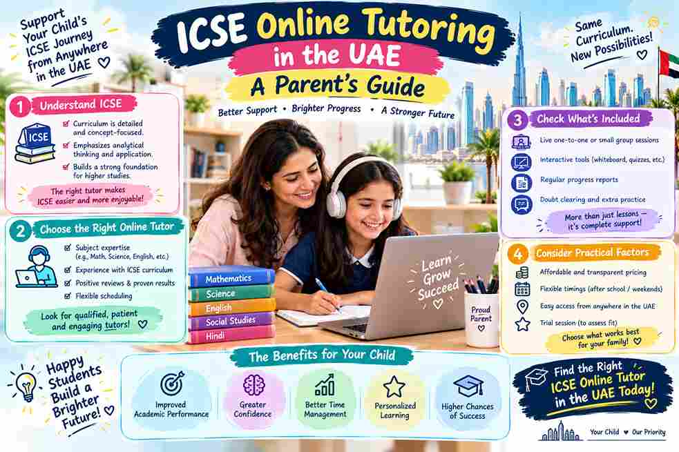 ICSE Online Tutoring in the UAE: A Parent's Guide