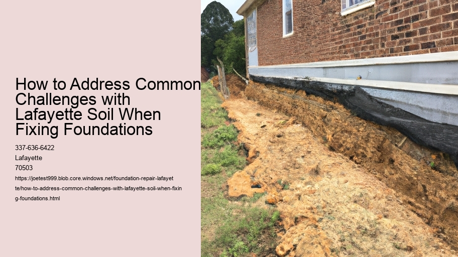 How to Address Common Challenges with Lafayette Soil When Fixing Foundations