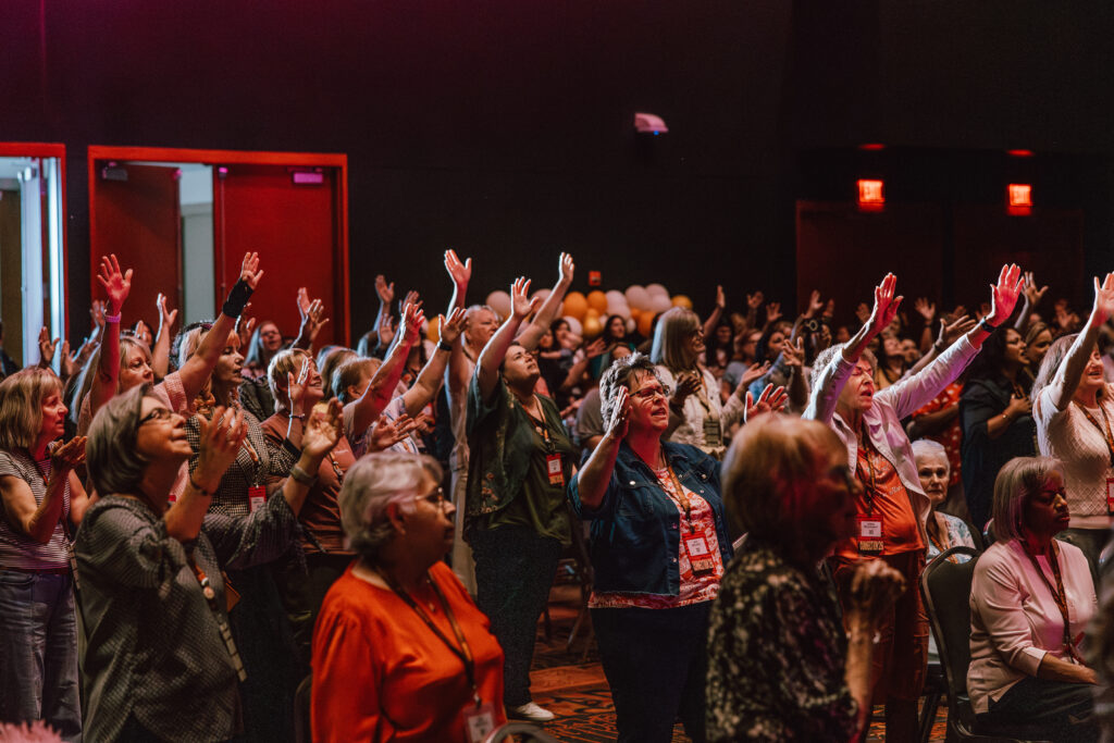 Women's Gathering worshiping together at Foursquare Connection 2026