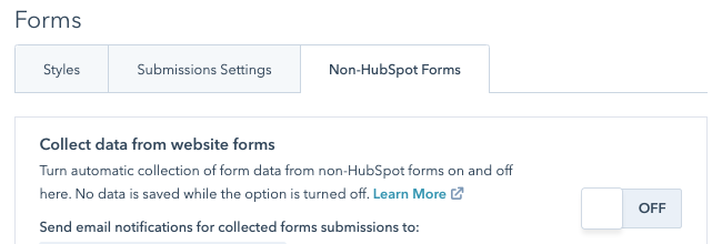 HubSpot forms missing entries