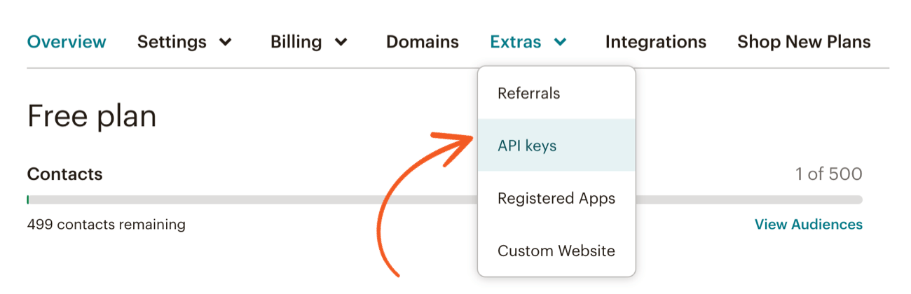 Mailchimp API Key Mailchimp API Key