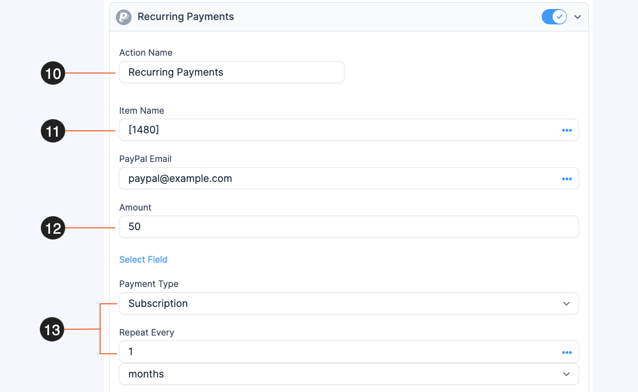 PayPal Recurring Payments