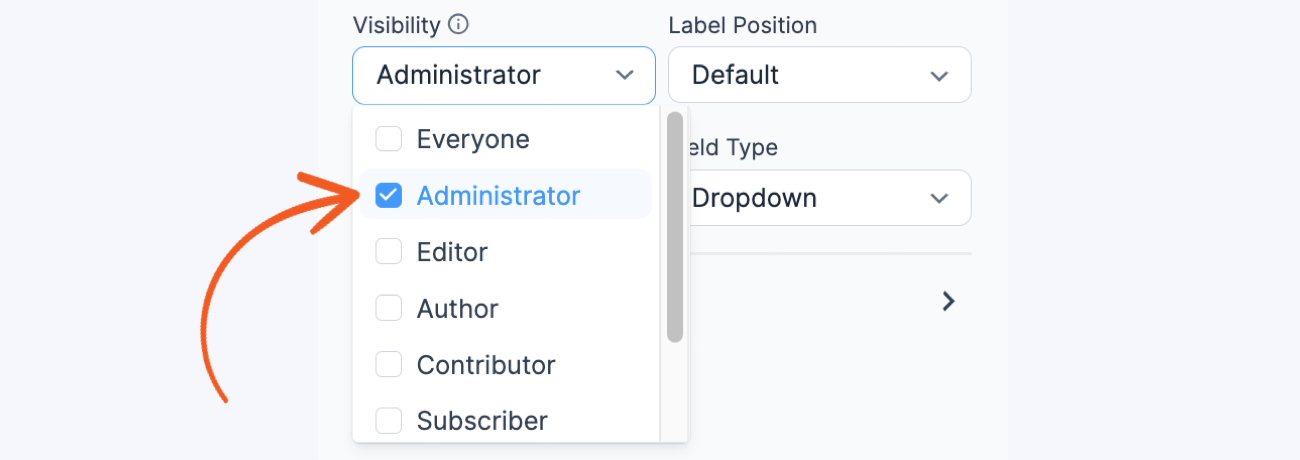 PayPal form Visibility Admin