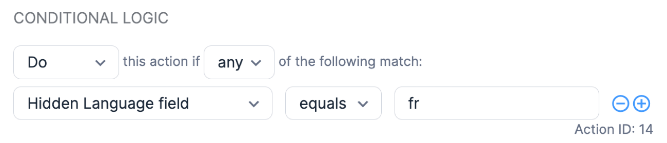 Add conditional logic to each Polylang Confirmation Action