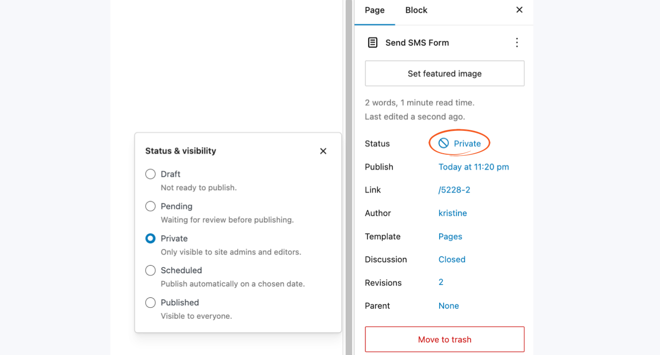 Twilio Private Publish