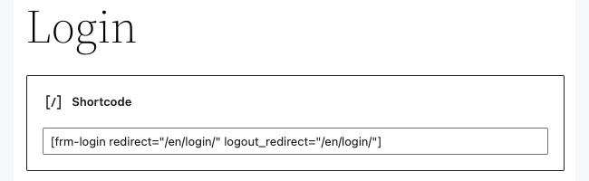 WPML Login Form Redirect