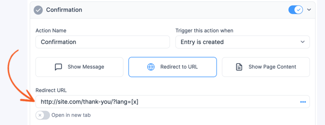 WPML Redirect URL language