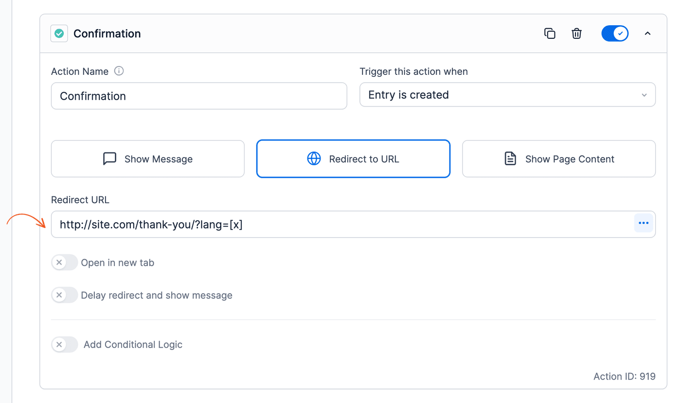 WPML Redirect URL language WPML Redirect URL language