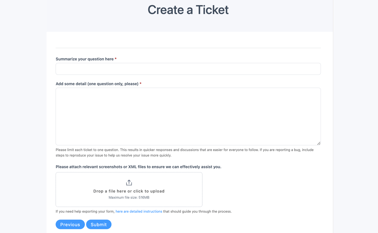 Account - Request a refund and open a ticket