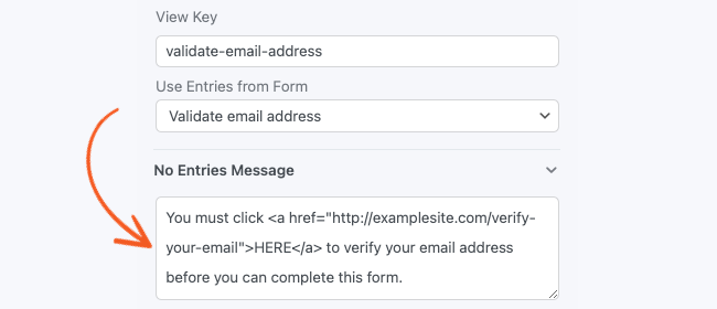 Views - Conditionally Show Form No Entries
