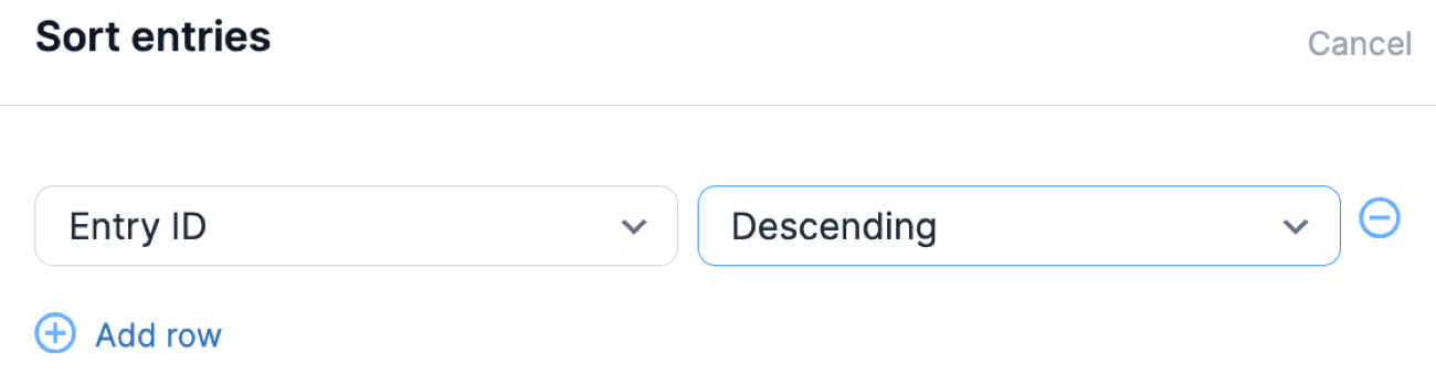 Next Button in Detail Page - Sort Entries