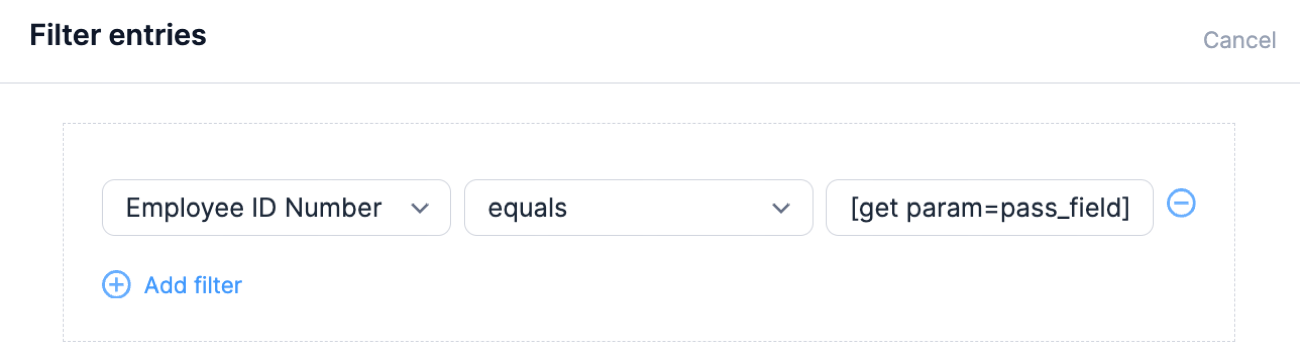 Nested View Example Filter