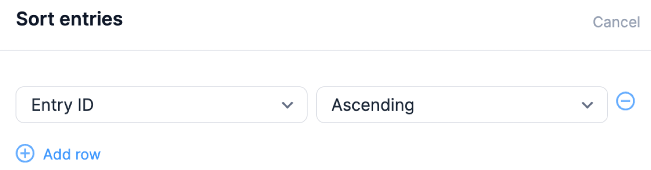Previous Button in Detail Page - Sort Entries