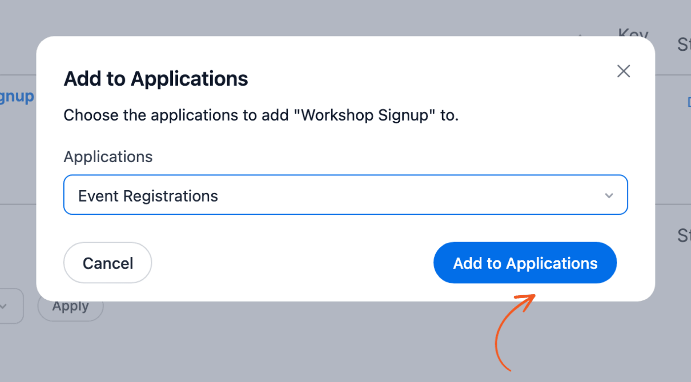 WordPress Application Builder - Add to Applications