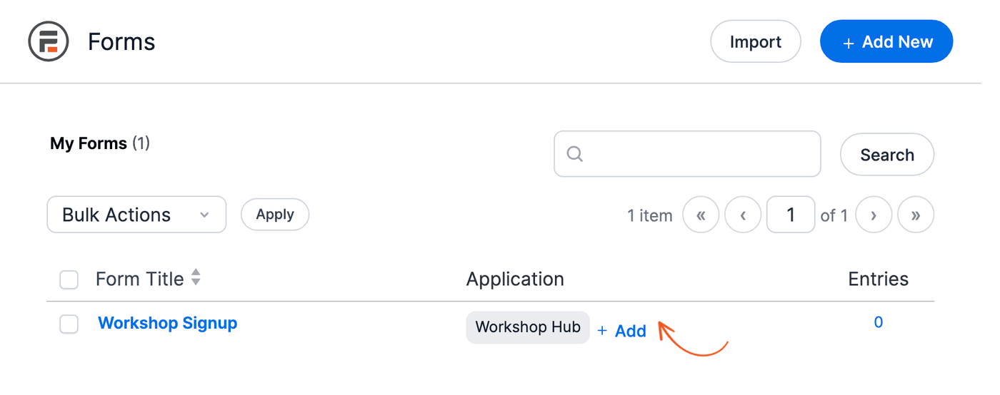 WordPress Application Builder - Application Add Button WordPress Application Builder - Application Add Button
