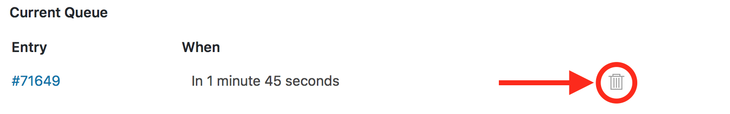 Delete Scheduled Automation from Queue