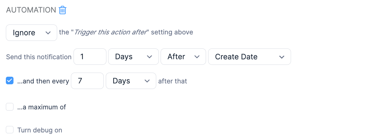 Form Action Automation Status Example