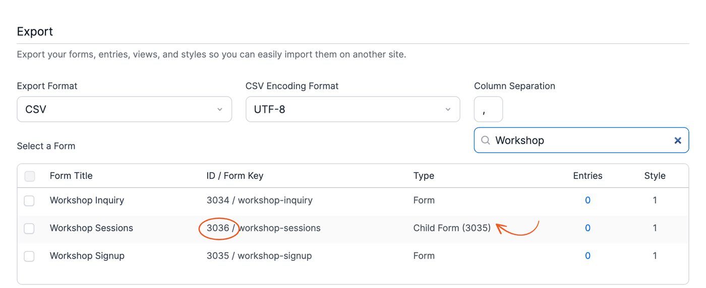 Form Webhooks API - Child form ID and parent form ID Form Webhooks API - Child form ID and parent form ID