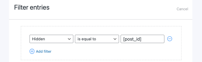 Set up Comments - Filter Post ID