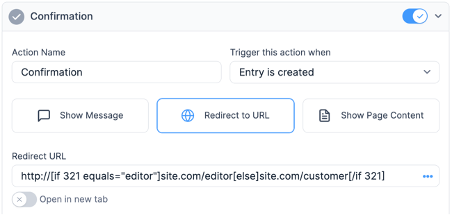 Conditionals Redirect based on User Role