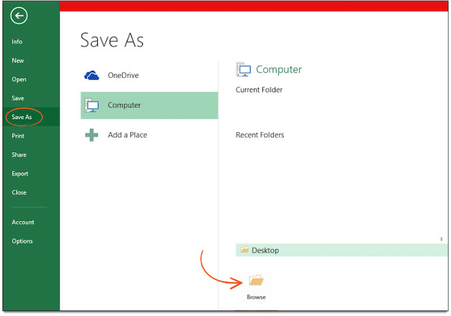 Import - Microsoft Excel Save As Instructions Import - Microsoft Excel Save As Instructions