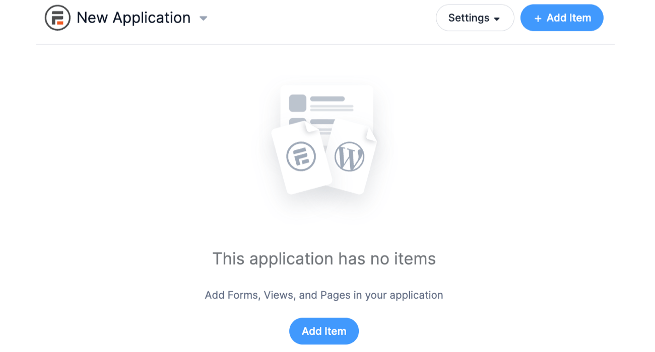 WordPress Create Application Builder - Add Item Button WordPress Create Application Builder - Add Item Button