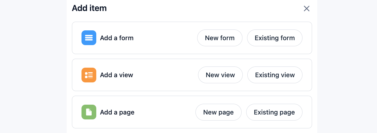 WordPress Create Application Builder - Add Item WordPress Create Application Builder - Add Item