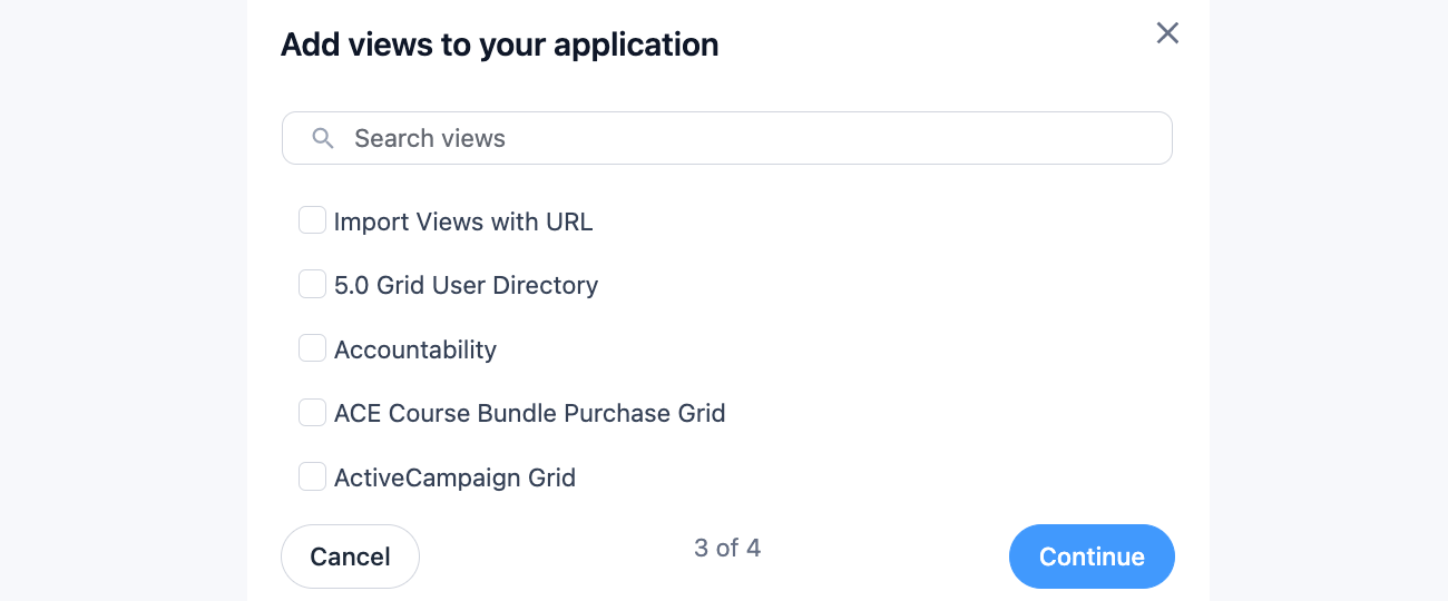 WordPress Create Application Builder - Add Views application WordPress Create Application Builder - Add Views application