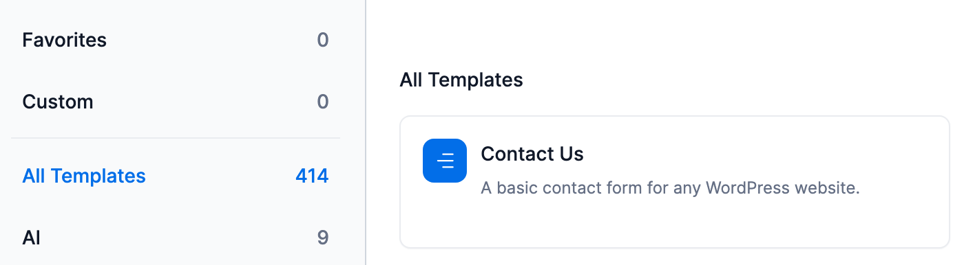 A heart icon to add form template to Favorites A heart icon to add form template to Favorites