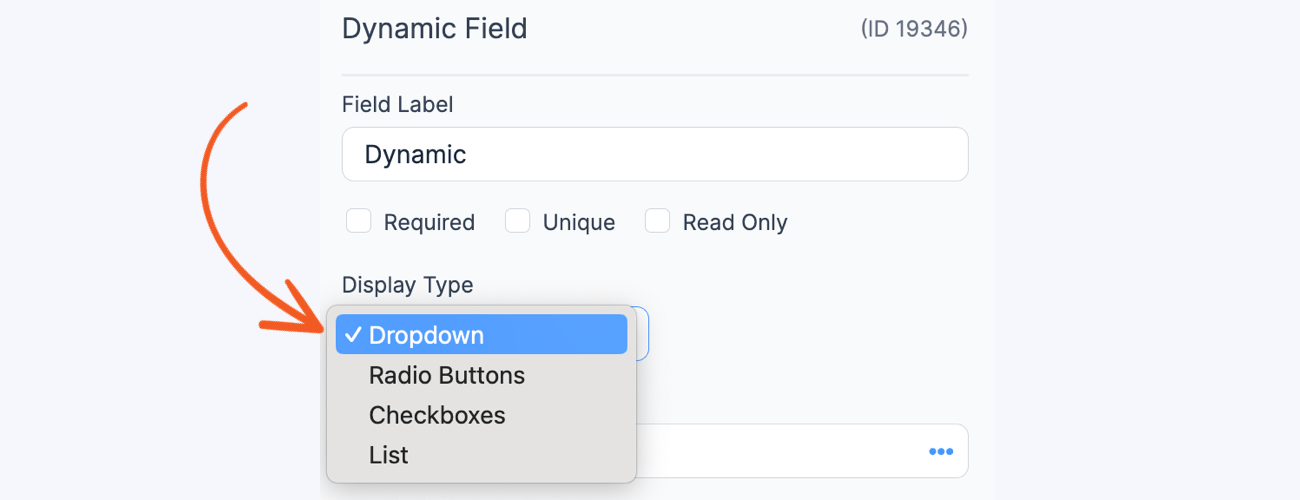 Create Posts Dynamic Drop-down