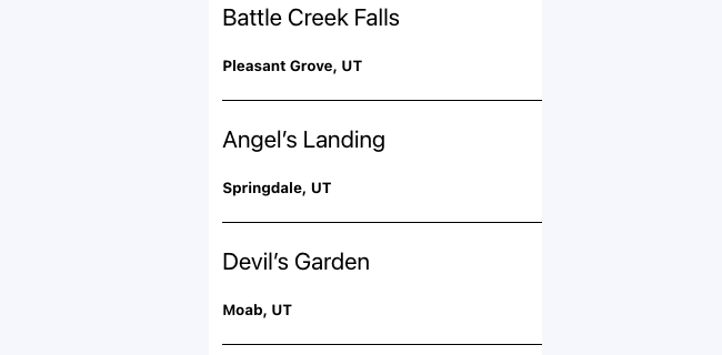 Create View List Demo