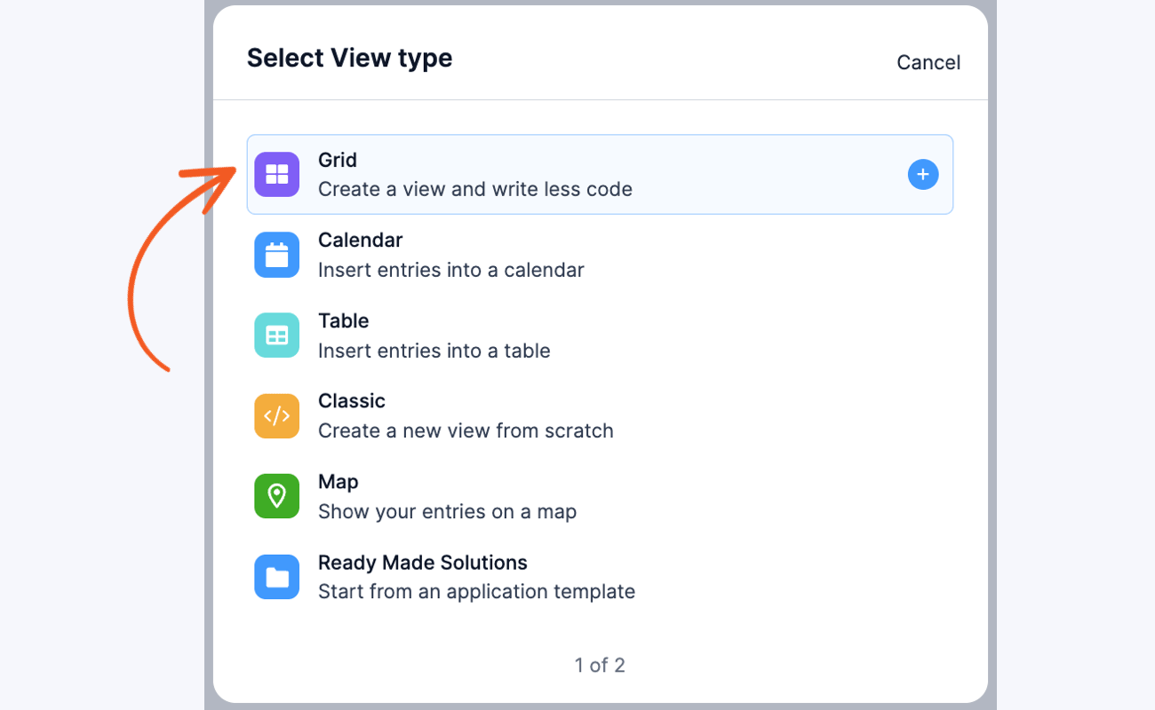 Create View Format Grid